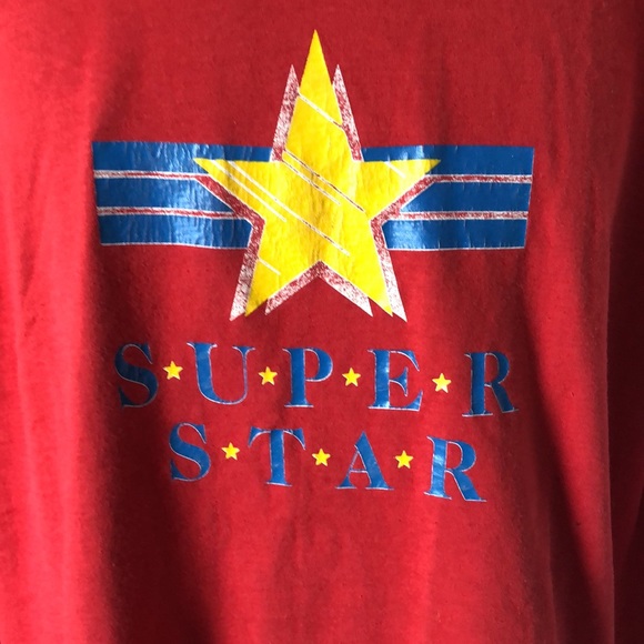 ❤️3X20 SCREEN STAR BEST RED GRAPHIC LONG SLEEVES MENS T-SHIRT - Picture 3 of 11